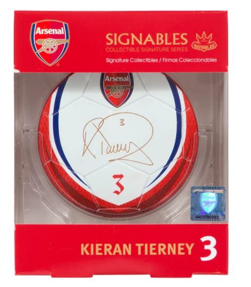 Signables Signature Disk - Arsenal (Kieran Tierney) /Merch