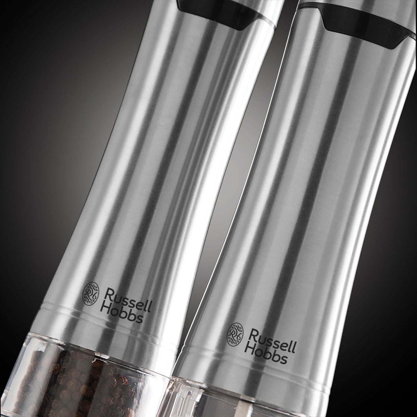 Russell Hobbs - Battery Powered Salt and Pepper Grinders - Stainless Steel /Home