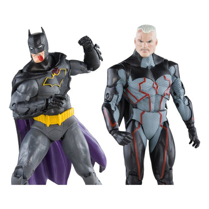 DC Collector Figures Pack of 2 Omega Unmasked & Batman Bloody)(Gold Label 18cm