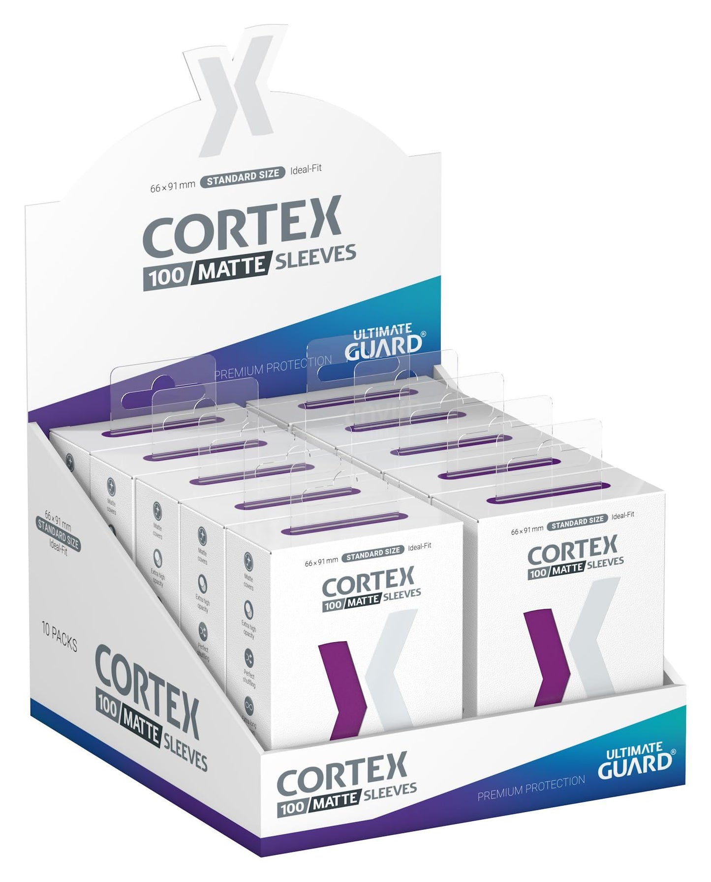 Ultimate Guard Cortex Sleeves Standard Size Matte Purple (100)