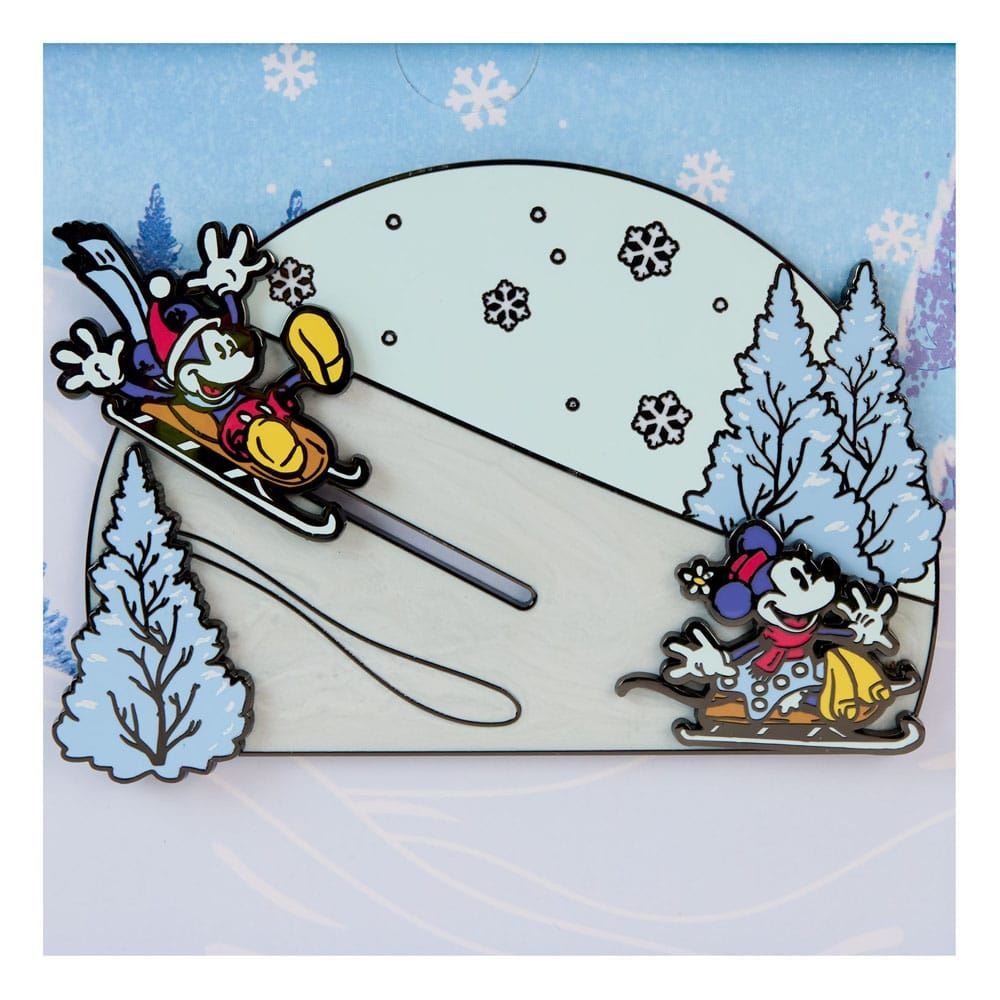 Disney by Loungefly Enamel 3" Pins Mickey and friends Winter Wonderland 3" Limit