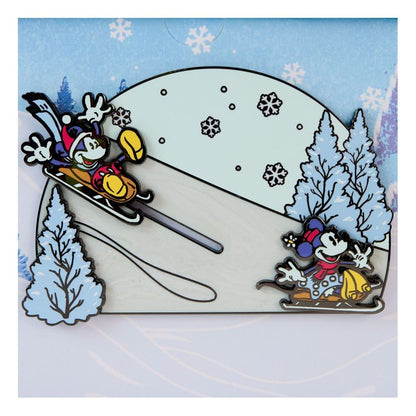 Disney by Loungefly Enamel 3" Pins Mickey and friends Winter Wonderland 3" Limit