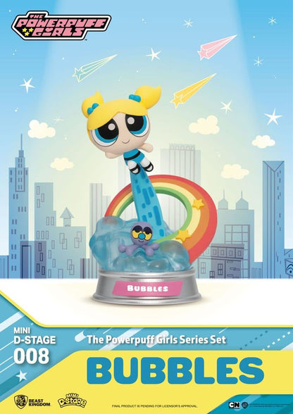 The Powerpuff Girls Mini Diorama Stage Statues Powerpuff Girls Series Set 12cm