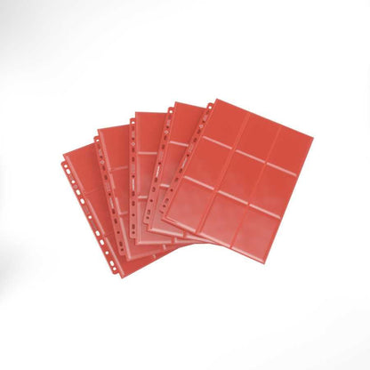 Gamegenic Sideloading 18-Pocket Pages 10 pcs pack Red