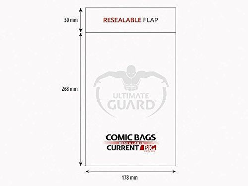 Ultimate Guard Comic Bags BIG Resealable Current Size (100)