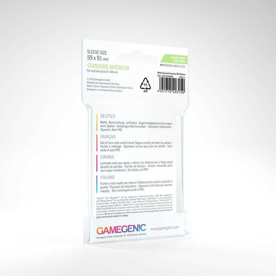 UNIT Gamegenic MATTE Standard American- Sized Boardgame Sleeves 59 x 91 mm (50 c