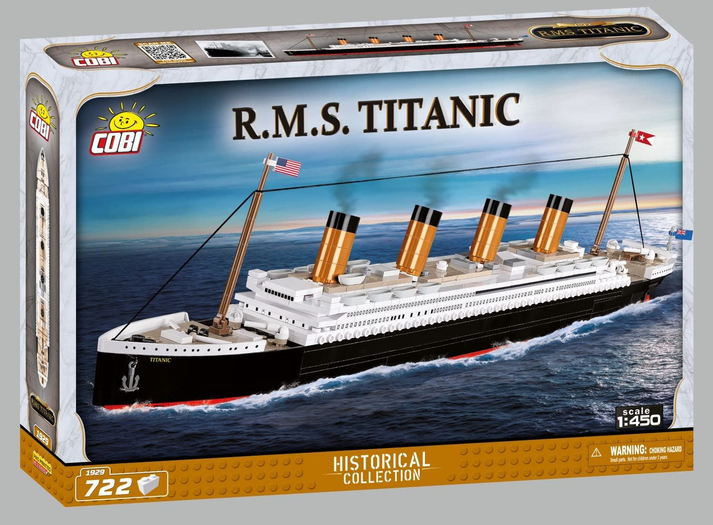 Cobi R.M.S. Titanic Ship 722pcs 1:450 Building Blocks New in Box Set 1929