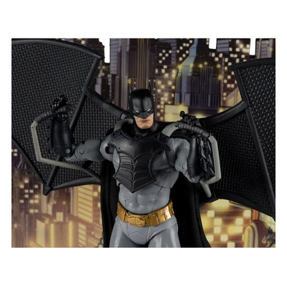 DC Multiverse Figure Batman with Bat-Glider The Thirteenth Hour Gold Label 18cm