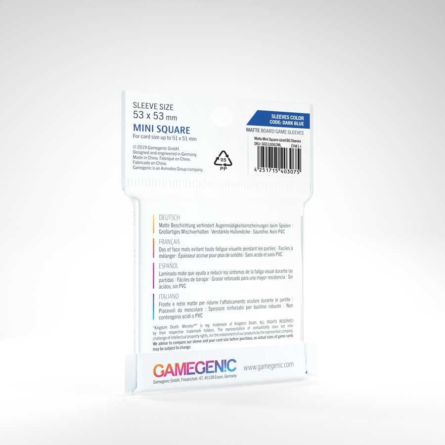 UNIT Gamegenic MATTE Mini Square- Sized Sleeves 53 x 53 mm (50 ct.)