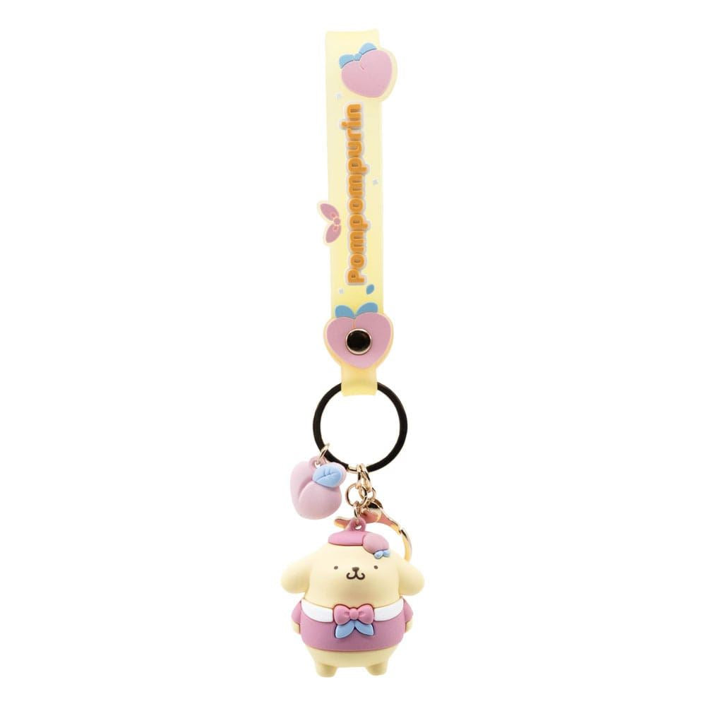 Sanrio Peach Series Keychain with Hand Strap Hello Kitty and Friends Display (12
