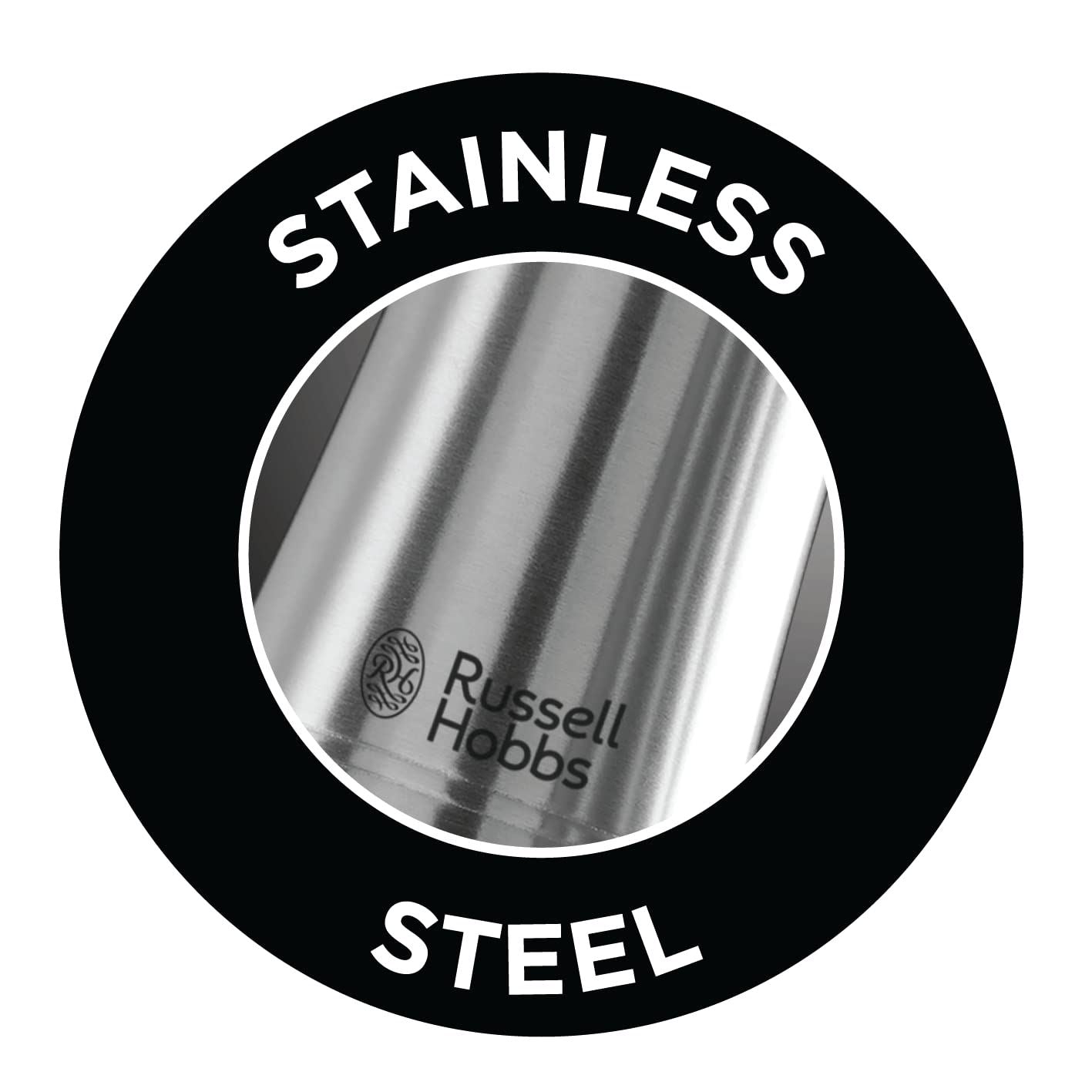 Russell Hobbs - Battery Powered Salt and Pepper Grinders - Stainless Steel /Home
