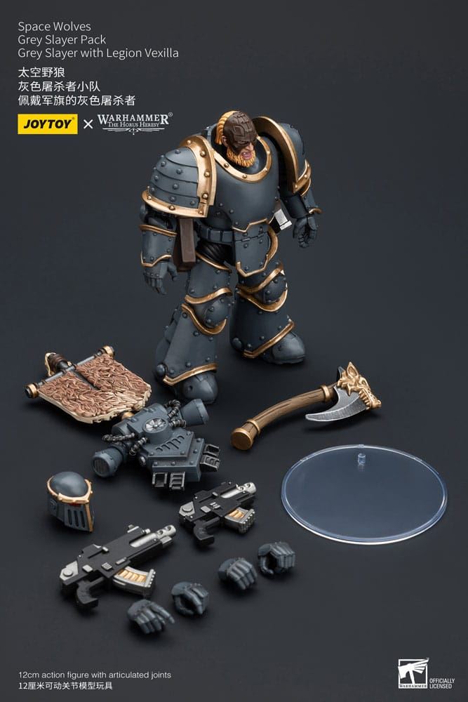 Warhammer The Horus Heresy Action Figure 1/18 Space Wolves Grey Slayer Pack Grey