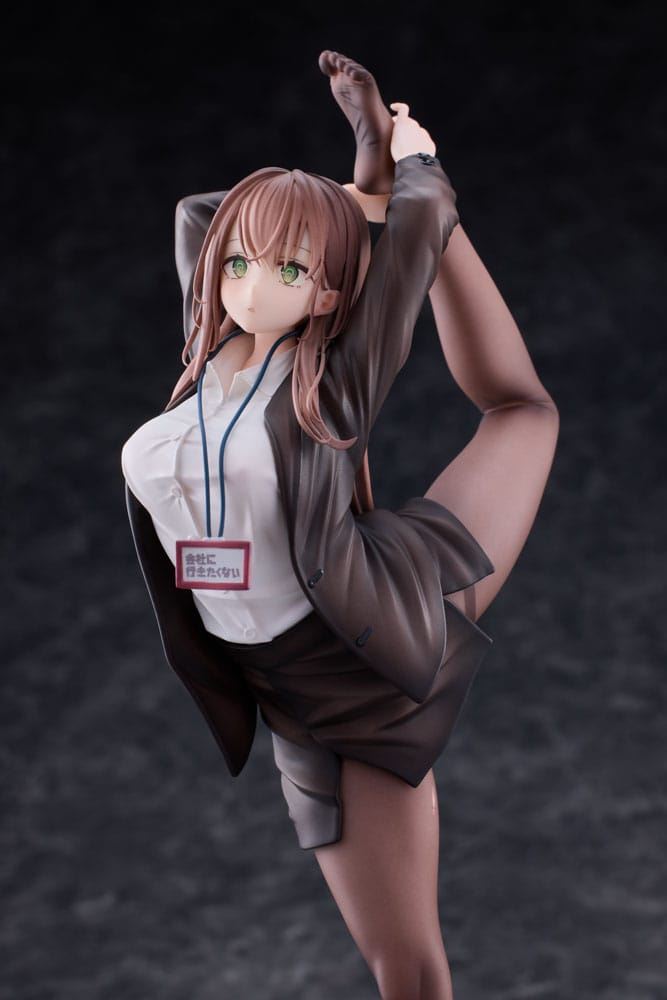 Original Character PVC Statue 1/6 OL-chan Who Doesn't Want to Go to Work White V