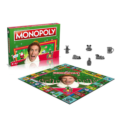 Winning Moves Elf Monopoly Board Game, Choose your festive token and advance to