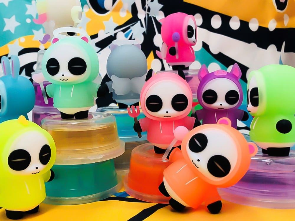 Original Character Mini figures Panda Moon 6 cm Assortment (8)