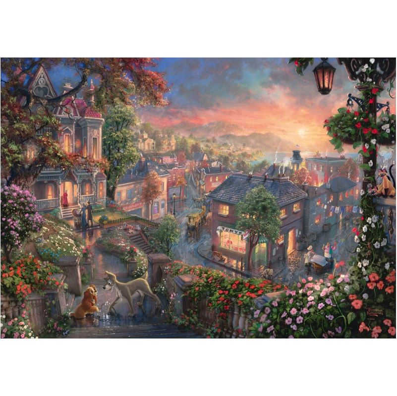 Thomas Kinkade: Disney Lady & the Tramp (1000pc)