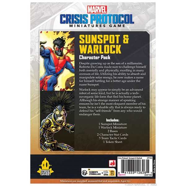 Sunspot & Warlock: Marvel Crisis Protocol
