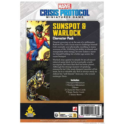Sunspot & Warlock: Marvel Crisis Protocol