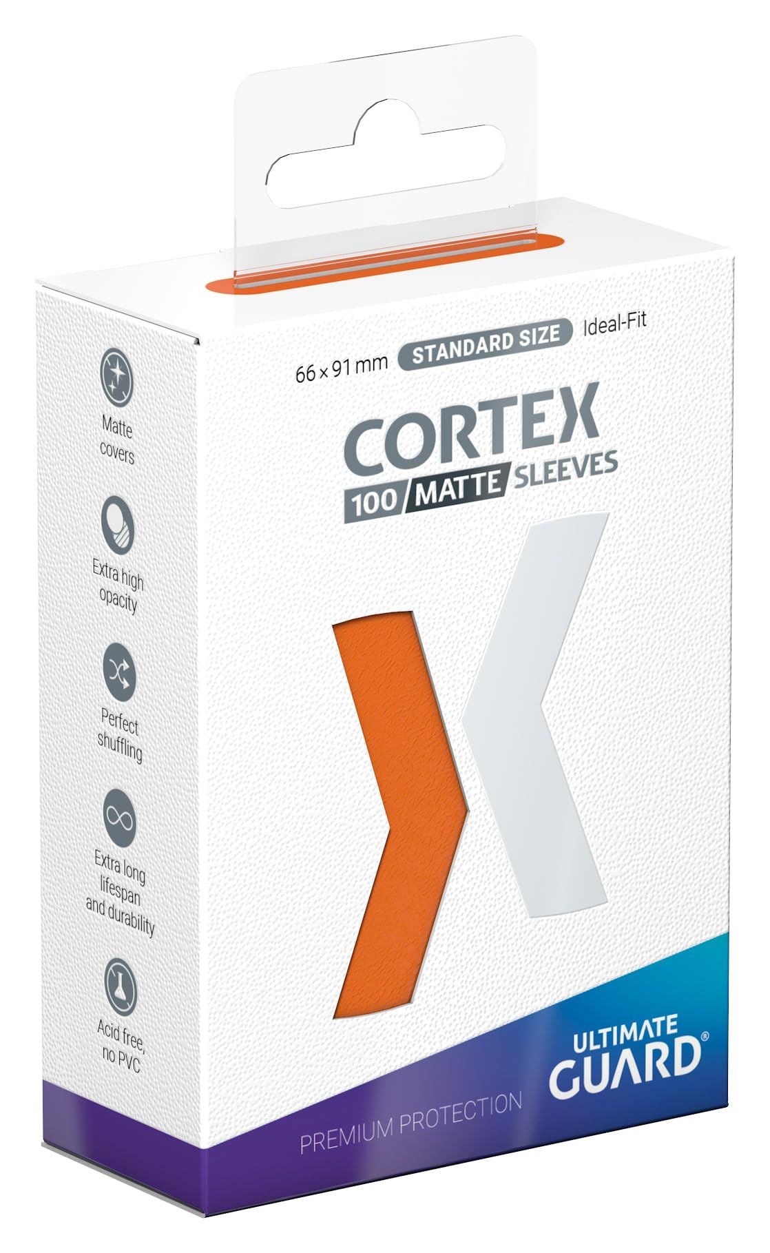 Ultimate Guard Cortex Sleeves Japanese Size Matte Orange (60)
