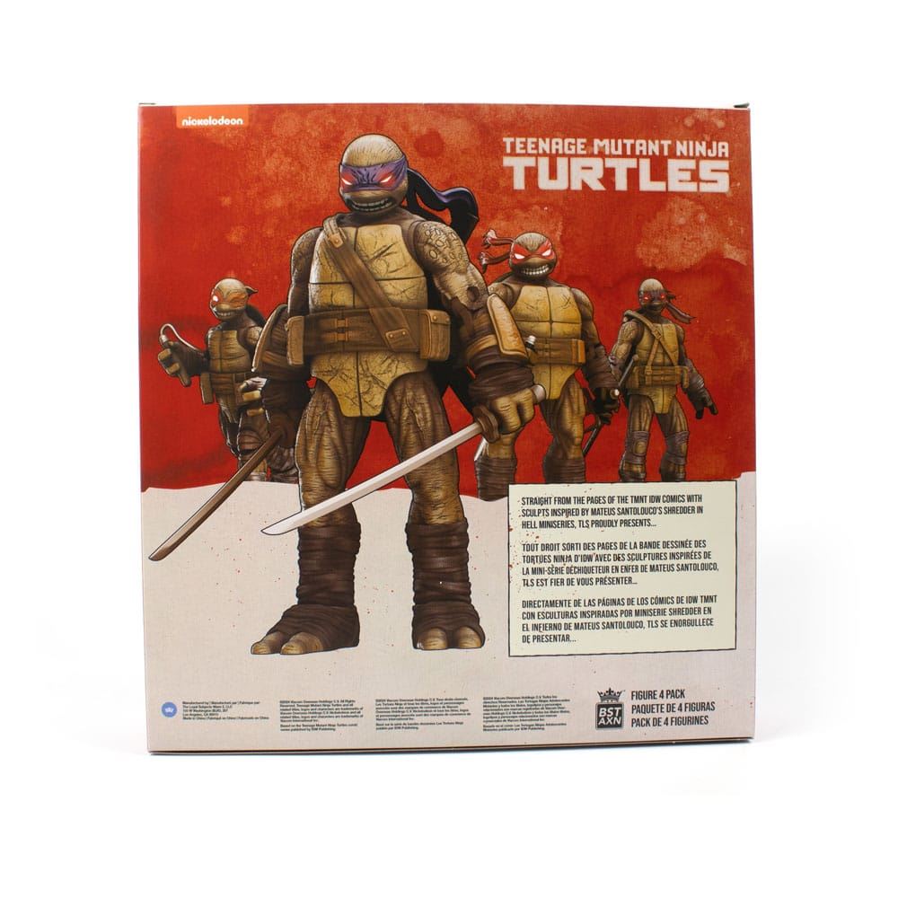 TMNT BST AXN Figures 4-Pack Zombie Turtle IDW Comics 13cm