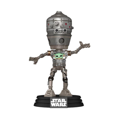 Star Wars: The Mandalorian POP Deluxe Bobblehead Figure IG-12 w/Grogu 17cm