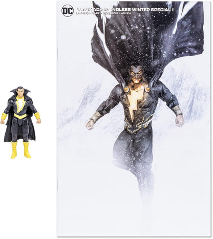 New McFarlane 3IN Figure with Comic Black ADAM (Endless Winter) 2022
