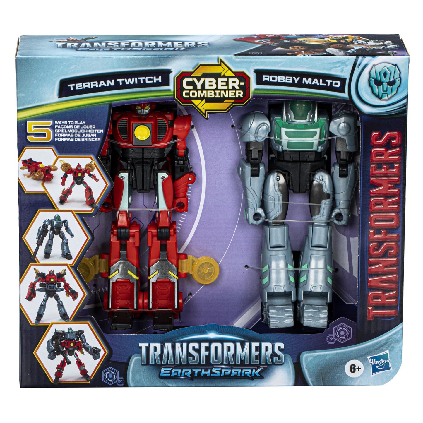 Transformers - Earthspark Cyber Combiner (Terran Twitch & Robby Malto) /Toys