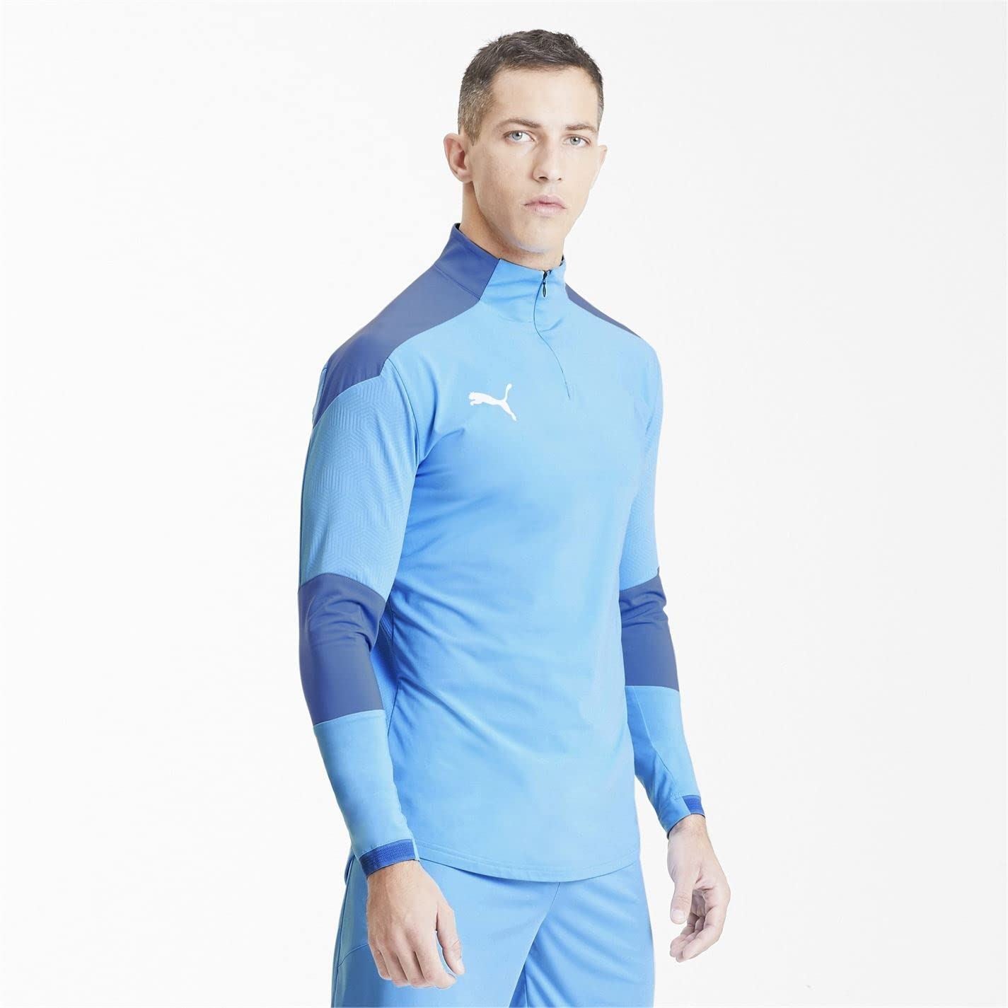 PUMA Final Training 1/4 Zip Top - Teamlight Blue (Large)