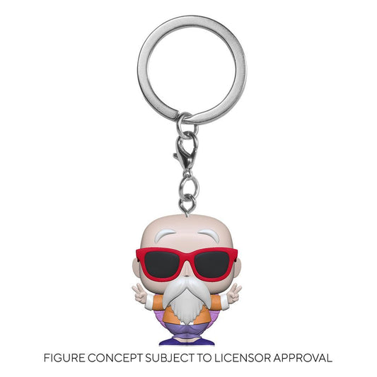 Dragon Ball Z Pocket POP! Vinyl Keychains 4 cm Master Roshi (Peace Sign) Display
