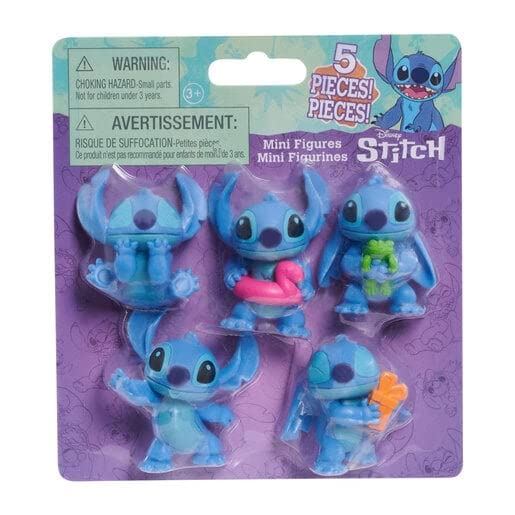 Disney Lilo & Stitch 5-Pack Set 2.5" Collectible Mini Figures Toys Gift