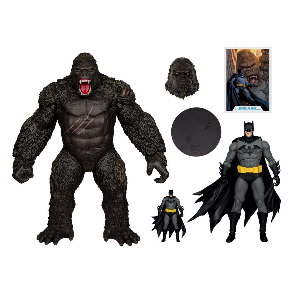 DC Justice League Monsterverse DC Multiverse Action Figures 2-Pack Batman & Kong