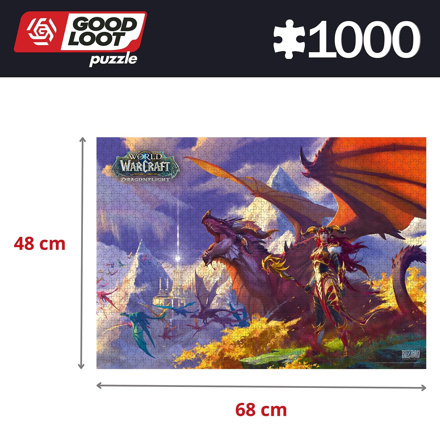 Good Loot Gaming Puzzle World Of Warcraft Dragonflight Alexstrasza 1000pcs Puzzl