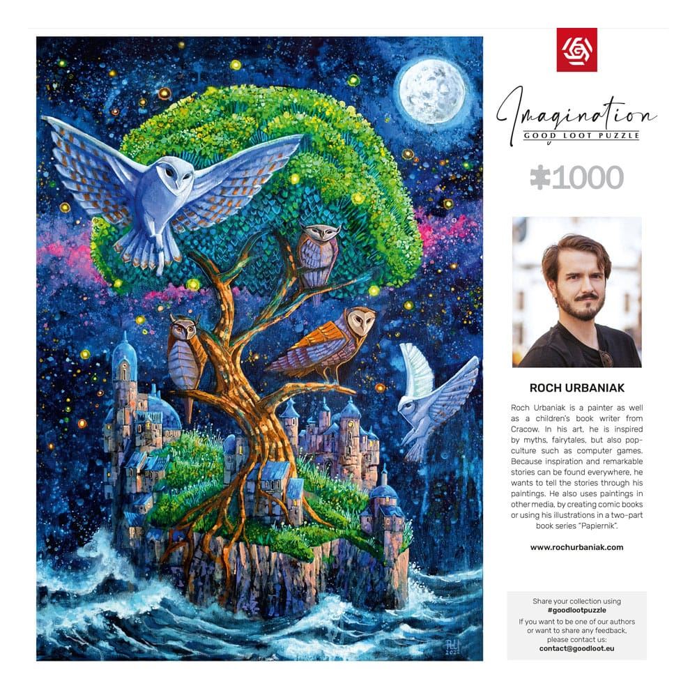 Roch Urbaniak Imagination Puzzle Owl Island / Wyspa S?w (1000 pieces)