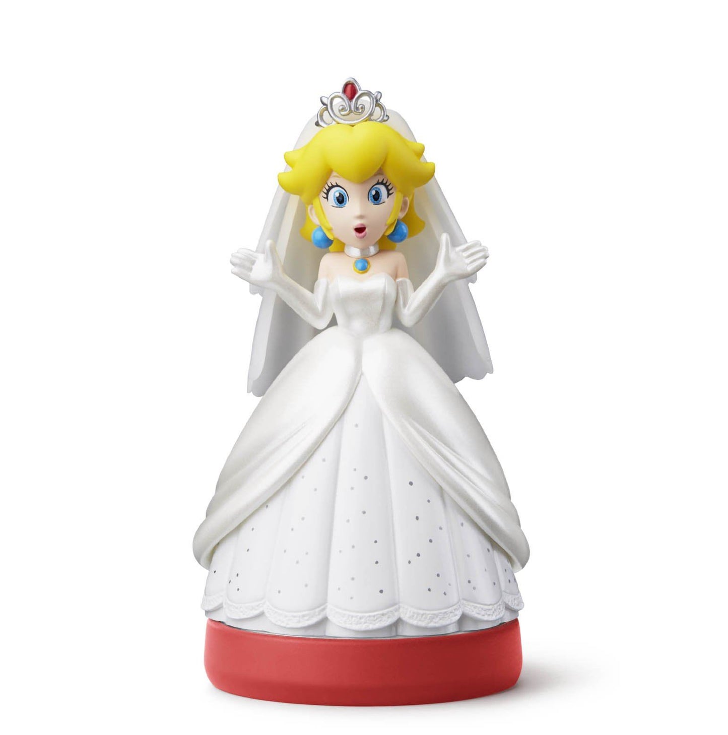 Nintendo Amiibo Character Peach in Wedding Outfit Super Mario Odyssey Collection
