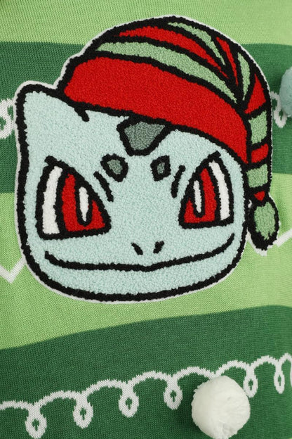 Pokemon Sweatshirt Christmas Jumper Bulbasaur Size M