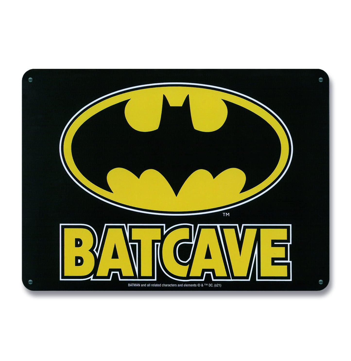 DC Comics Tin Sign Batcave 15 x 21 cm