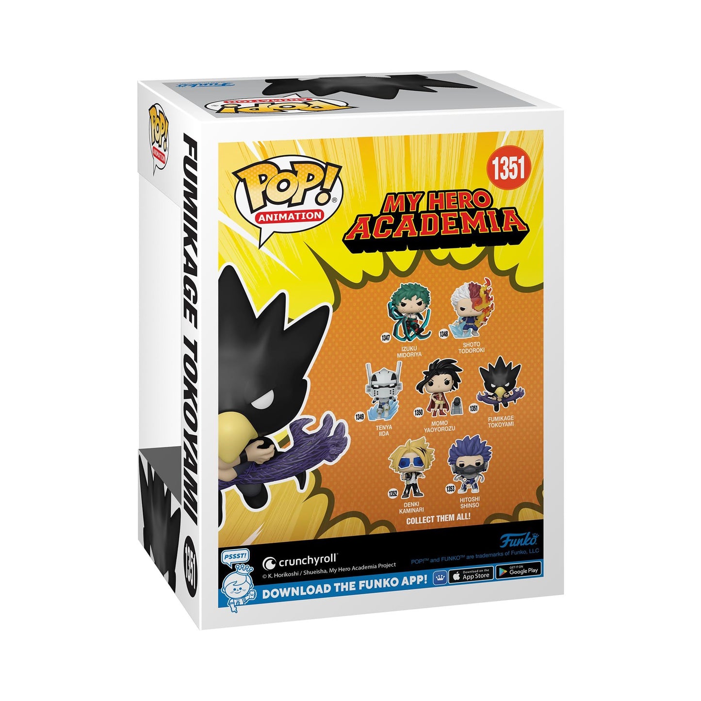 My Hero Academia POP! Animation Vinyl Figure Tokoyami (FA) 9 cm