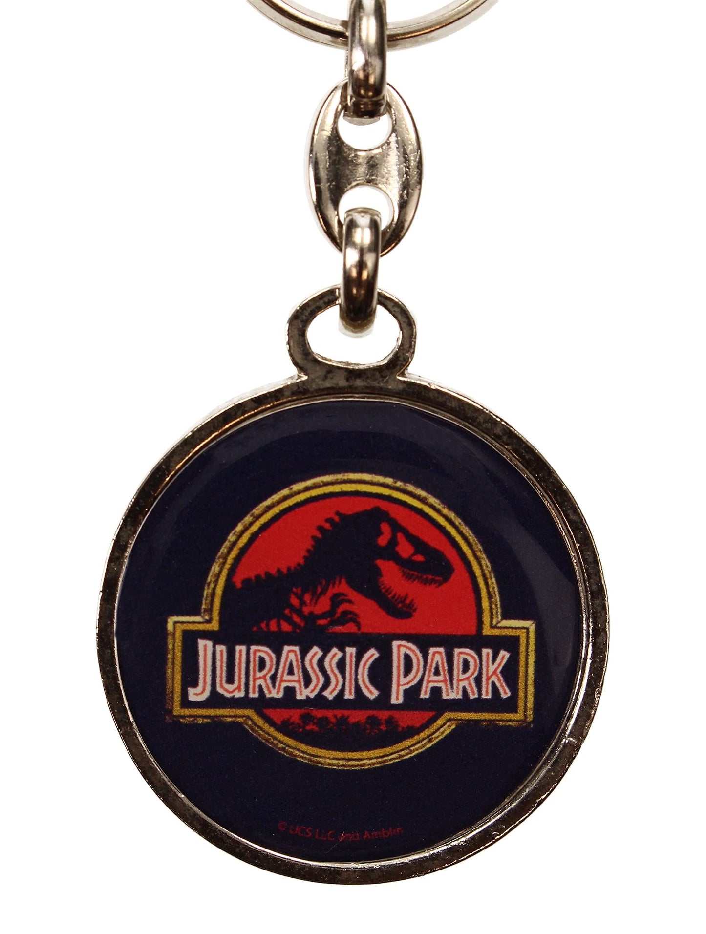Jurassic Park Metal Keychain Movie Logo 7 cm