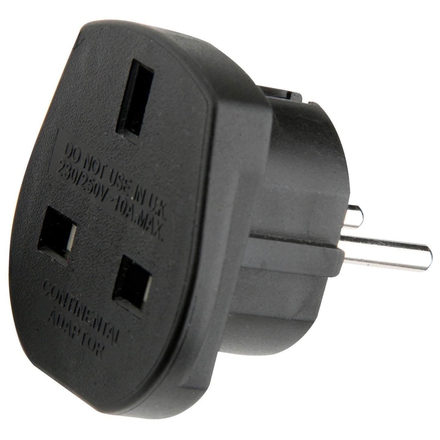 UK to EURO Plug Adaptor (BLACK) /POWER
