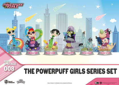 The Powerpuff Girls Mini Diorama Stage Statues Powerpuff Girls Series Set 12cm