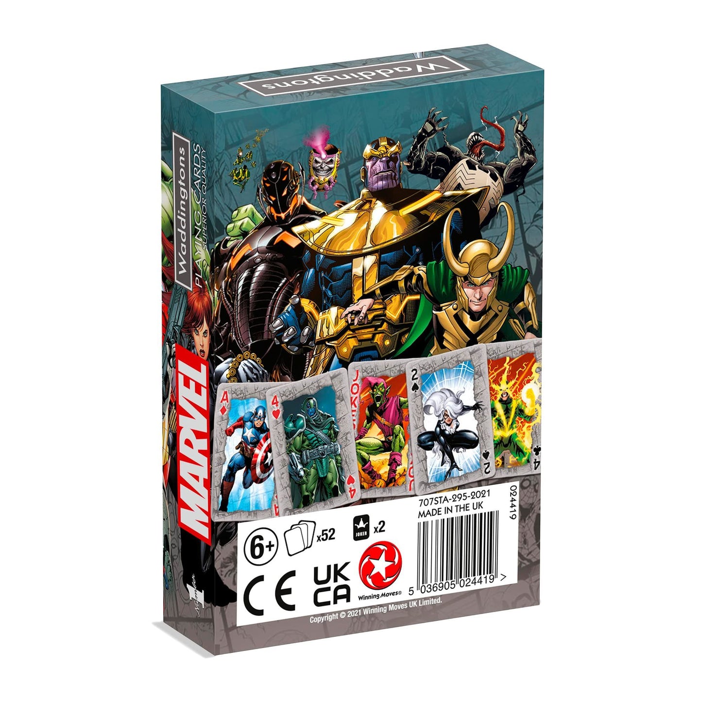 Waddingtons Number 1 Marvel Universe Playing Card Game play w/your favourite sup