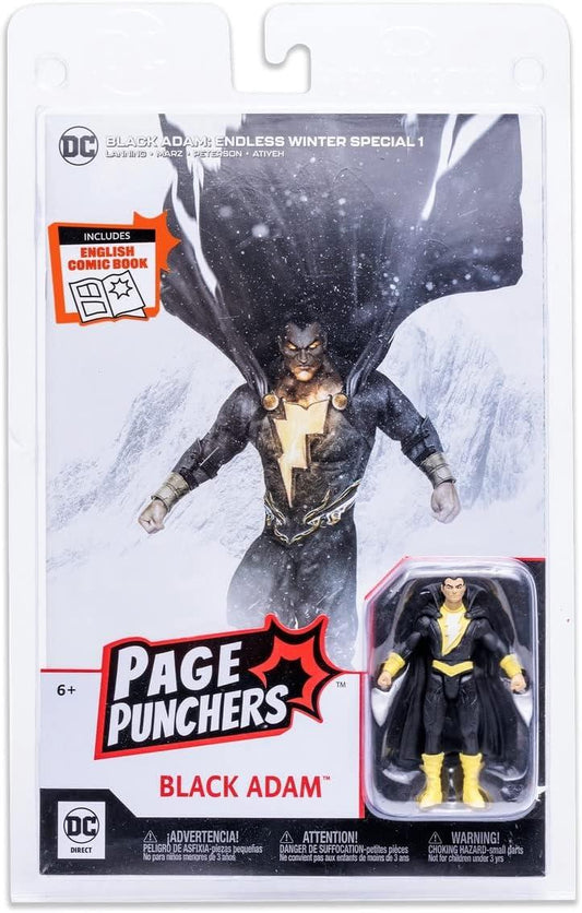 New McFarlane 3IN Figure with Comic Black ADAM (Endless Winter) 2022