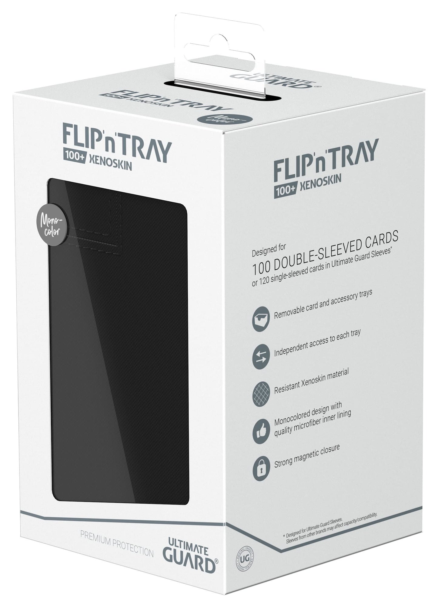 Ultimate Guard Flip`n`Tray 100+ XenoSkin Monocolor Black