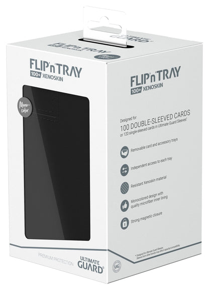 Ultimate Guard Flip`n`Tray 100+ XenoSkin Monocolor Black