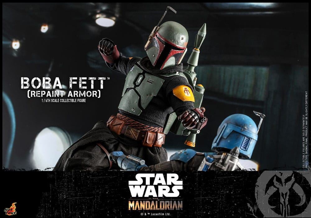 Star Wars: The Mandalorian Action Figure 1/6 Boba Fett Repaint Armor Special Edi