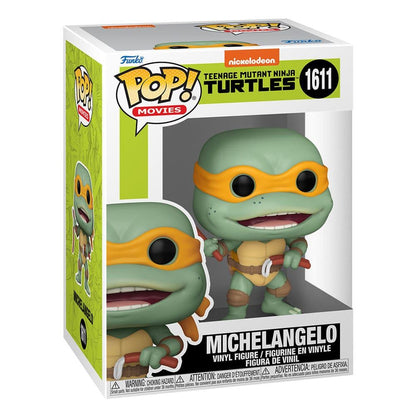 TMNT POP Movies Figure Michelangelo Sausage Link Nunchucks 9cm