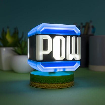 Official Nintendo Super Mario POW Block Icon Light Lamp