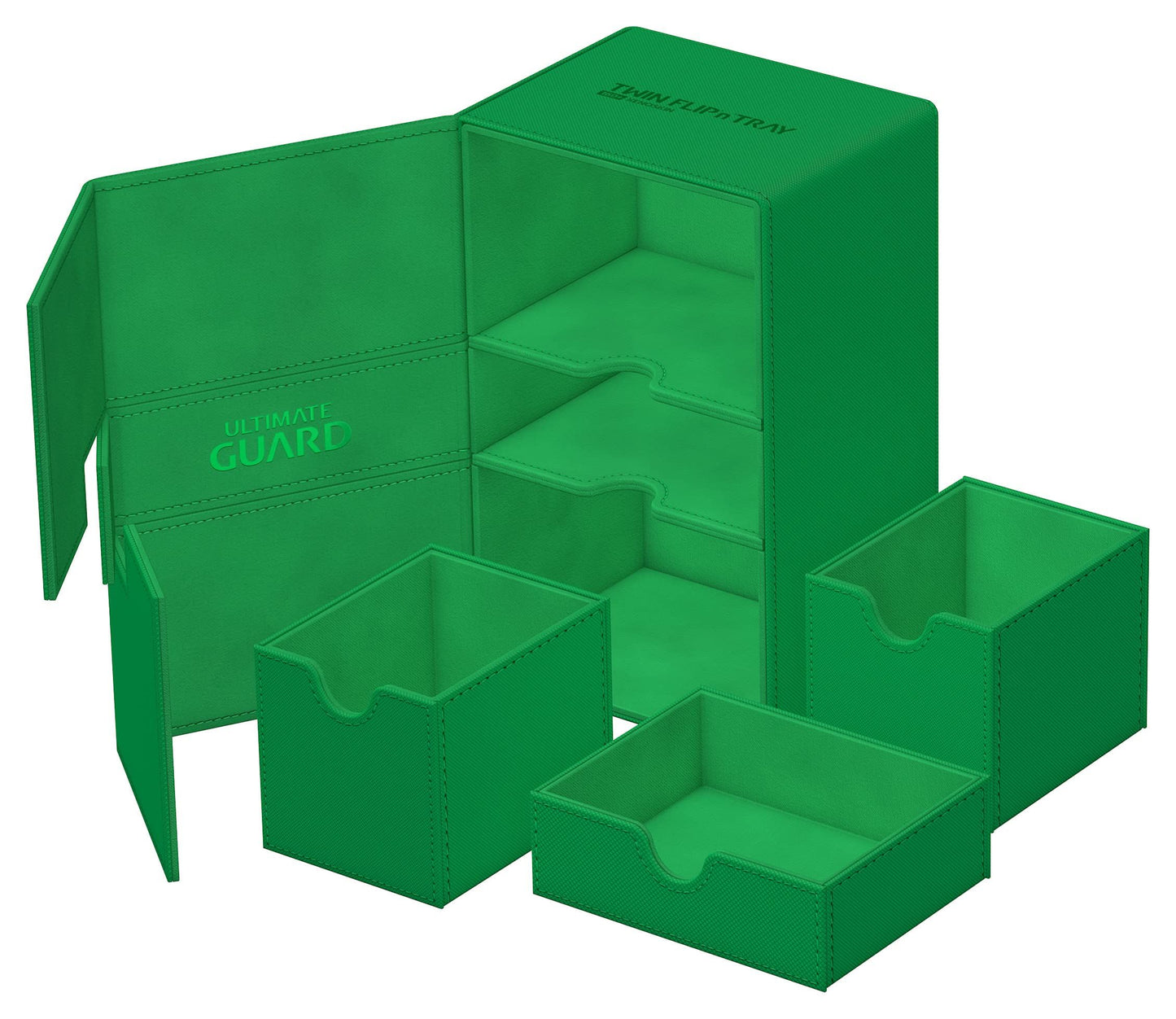 Ultimate Guard Twin Flip`n`Tray 160+ XenoSkin Monocolor Green