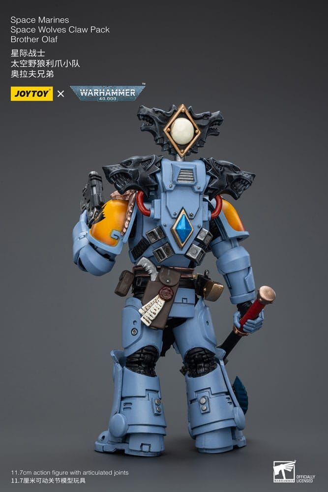 Warhammer 40k Action Figure 1/18 Space Marines Space Wolves Claw Pack Brother Ol