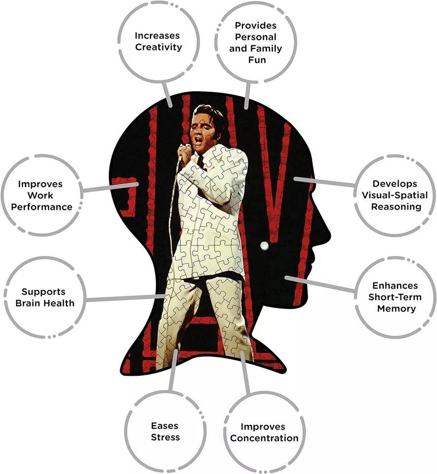 Elvis: '68 Comeback 450 Piece Picture Disc Jigsaw Puzzle